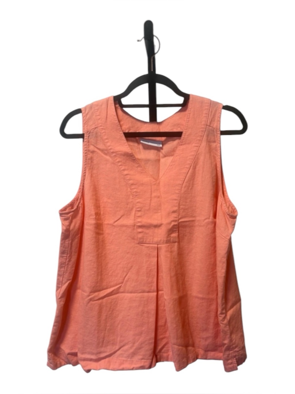 croft & barrow Coral V-Neck Sleeveless Tank Top